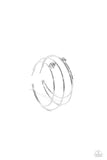 Load image into Gallery viewer, Theater HOOP - White Earrings -