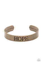Load image into Gallery viewer, Hope Makes The World Go Round - Brass #B004