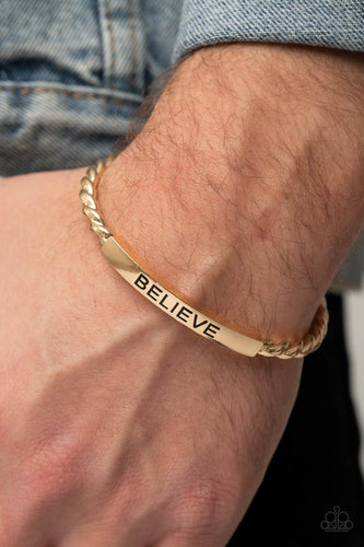Keep Calm and Believe - Gold #U106