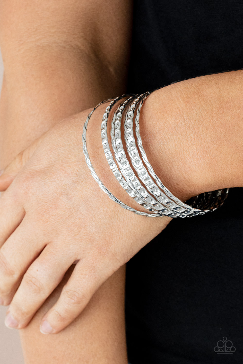 Back-To-Back Stacks - Silver #B055