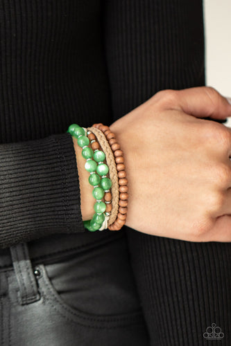 Down HOMESPUN - Green #B068