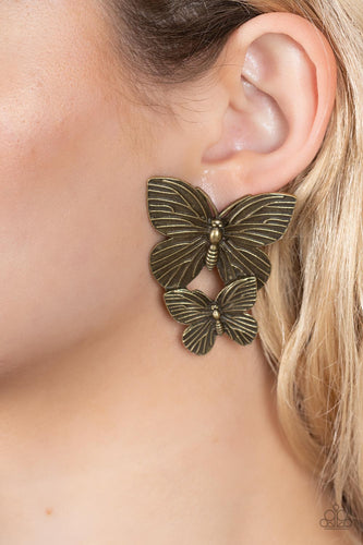 Blushing Butterflies - Brass #E183